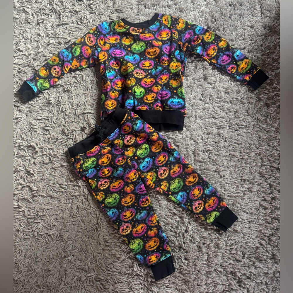 Colorful Pumpkin Kids Matching Set